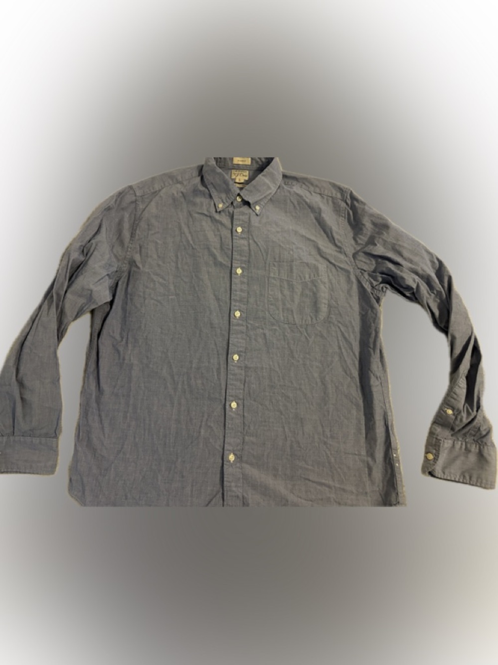 J. Crew Light Blue Button-Down Oxford Shirt Large